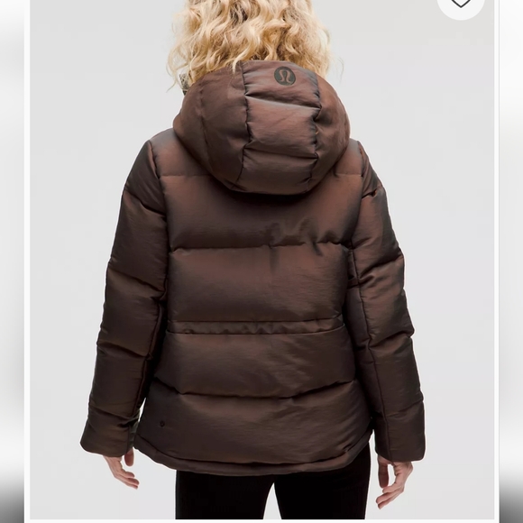 NWT Lululemon Wunder Puff Down Jacket Iridescent Brown Winter Coat Womens Size10 - Picture 2 of 15